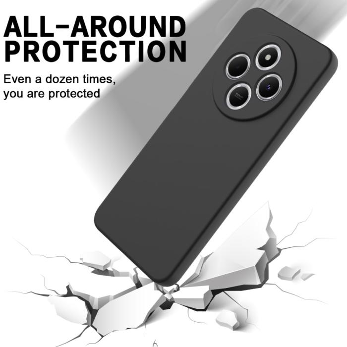 Bild 5,  Xiaomi Redmi 14C Skal Liquid Silikon Svart - Teknikhallen.se