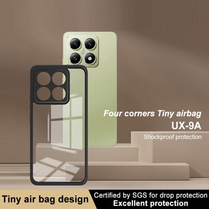 Bild 4, IMAK IMAK Xiaomi 14T Skal Hybrid Transparent / Svart - Teknikhallen.se
