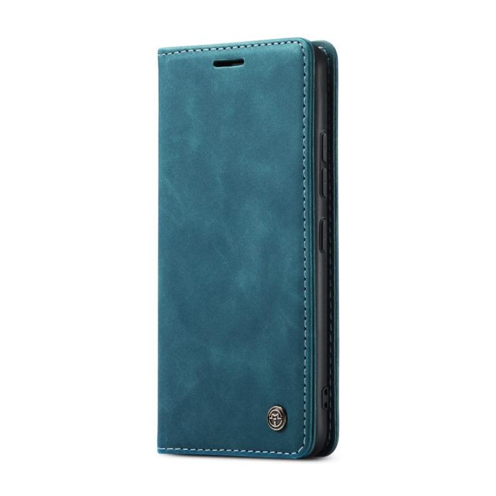 Bild 2, CASEME CASEME Xiaomi 14T Pro Fodral Flip Läder Blå - Teknikhallen.se