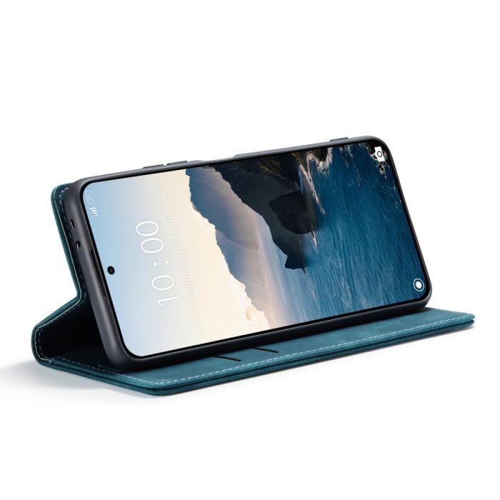 Bild 4, CASEME CASEME Xiaomi 14T Pro Fodral Flip Läder Blå - Teknikhallen.se