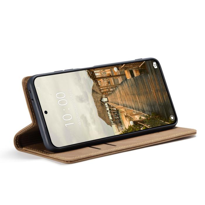 Bild 4, CASEME CASEME Xiaomi 14T Pro Fodral Flip Läder Brun - Teknikhallen.se