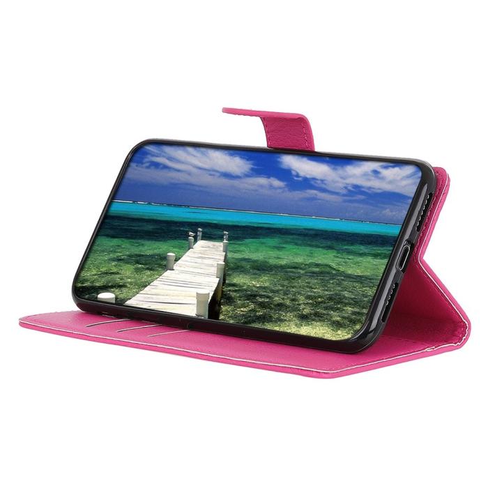 Bild 2,  Xiaomi 14 Ultra Fodral Litchi Läder Rosa - Teknikhallen.se