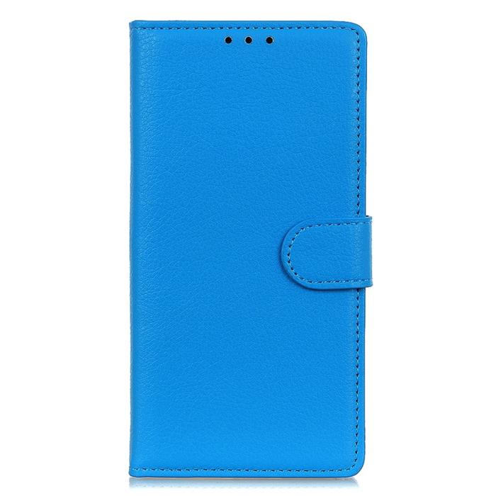 Bild 6,  Xiaomi 14 Ultra Fodral Litchi Läder Blå - Teknikhallen.se