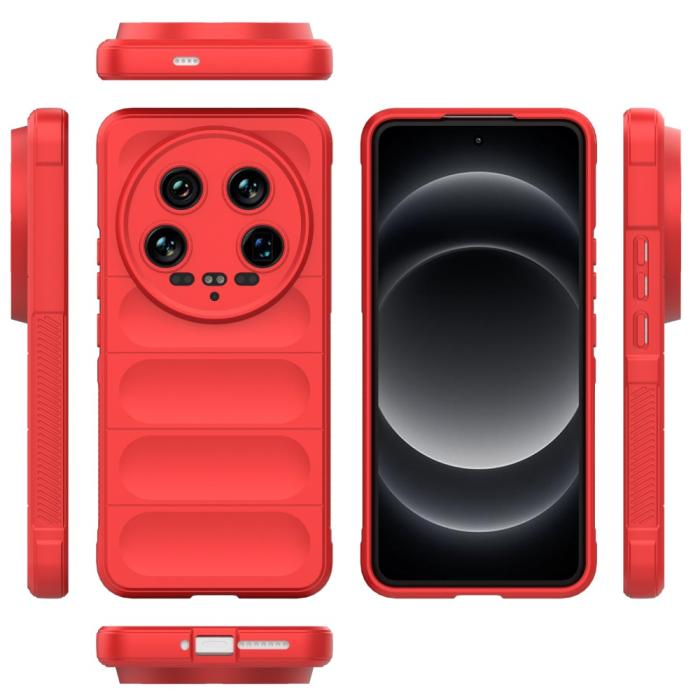 Bild 6,  Xiaomi 14 Ultra Skal Magic Shield Röd - Teknikhallen.se