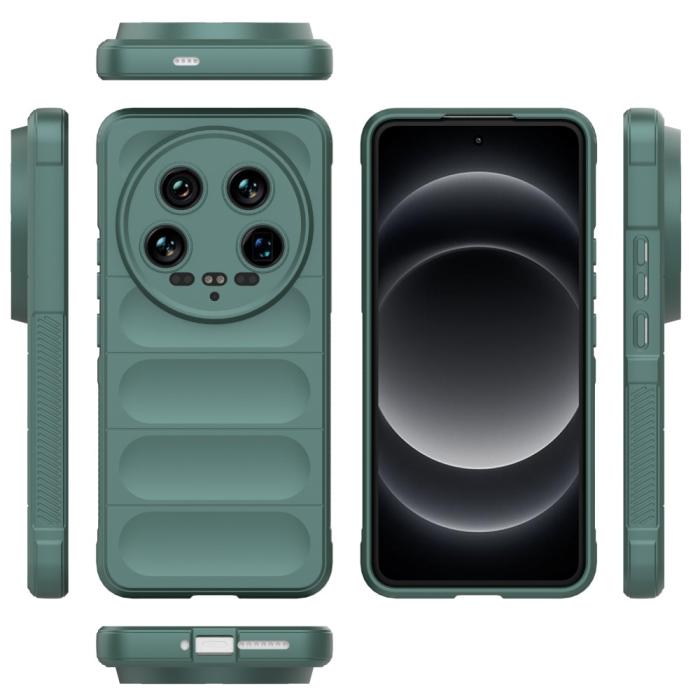 Bild 6,  Xiaomi 14 Ultra Skal Magic Shield Grön - Teknikhallen.se