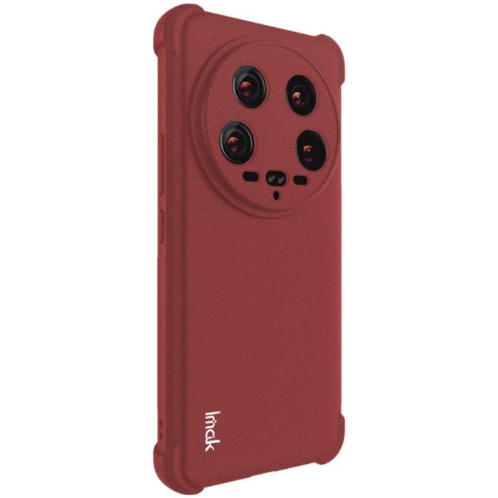 Bild 5, IMAK IMAK Xiaomi 14 Ultra Skal TPU AirBag Hörn Matt Röd - Teknikhallen.se