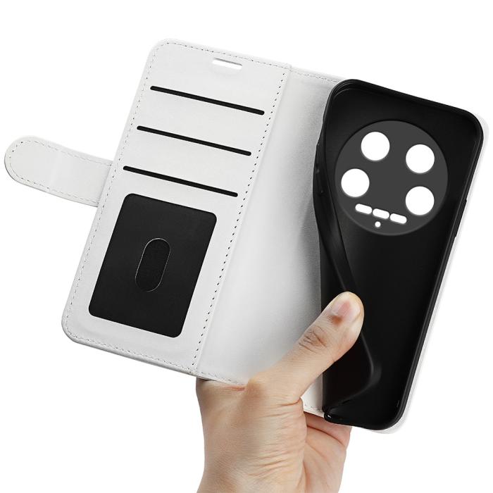 Bild 4,  Xiaomi 14 Ultra Fodral Crazy Horse Läder Vit - Teknikhallen.se