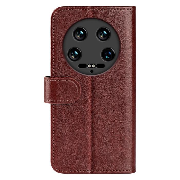 Bild 6,  Xiaomi 14 Ultra Fodral Crazy Horse Läder Brun - Teknikhallen.se