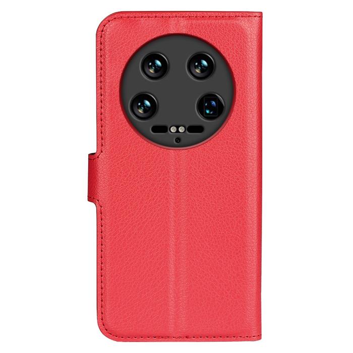 Bild 6,  Xiaomi 14 Ultra Fodral Litchi Läder Röd - Teknikhallen.se