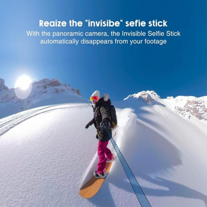 Bild 4,  Selfiestick För Actionkamera 3 m Svart - Teknikhallen.se