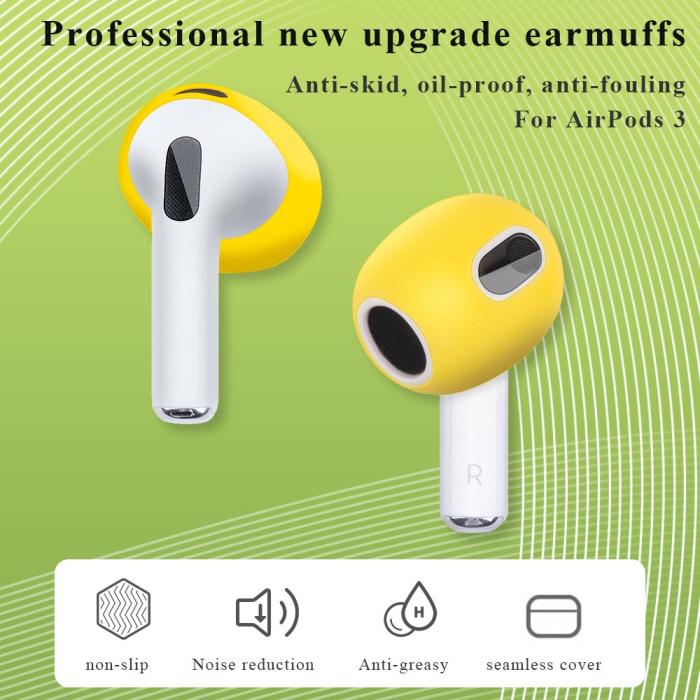 Bild 5,  AirPods 3 Silikonskydd Vit - Teknikhallen.se