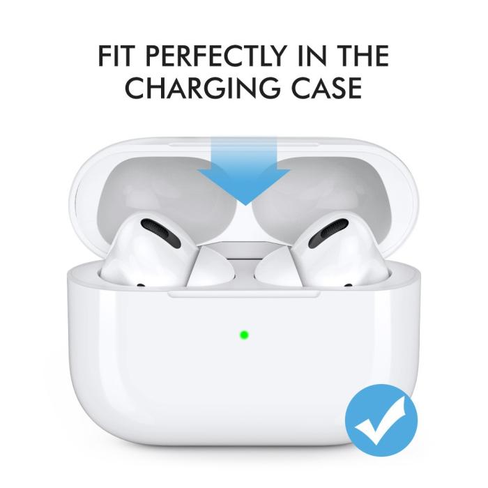 Bild 3, AHASTYLE AHASTYLE AirPods Pro 2/AirPods Pro 3-PACK Öronpluggar Vit - Teknikhallen.se