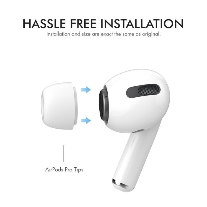 Bild 4, AHASTYLE AHASTYLE AirPods Pro 2/AirPods Pro 3-PACK Öronpluggar Vit - Teknikhallen.se