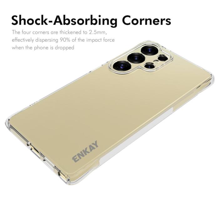 Bild 2, ENKAY ENKAY Samsung Galaxy S25 Ultra Skal TPU Transparent - Teknikhallen.se