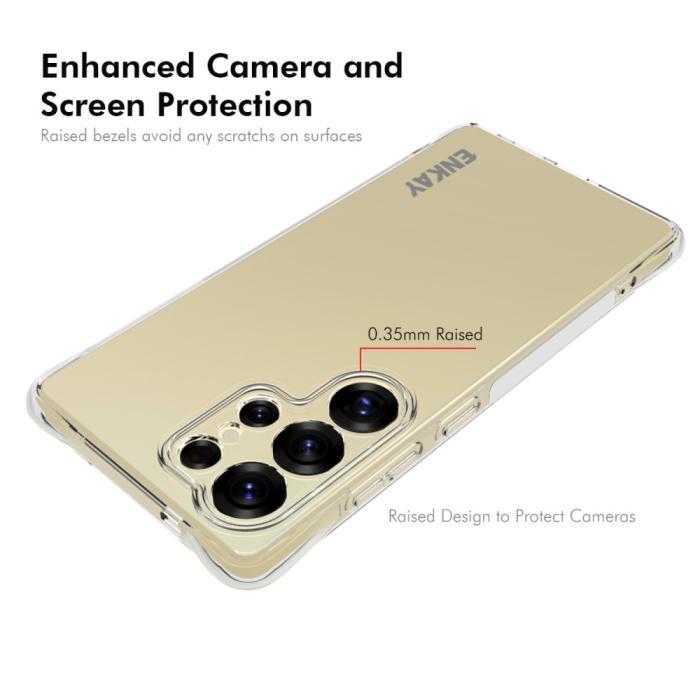 Bild 3, ENKAY ENKAY Samsung Galaxy S25 Ultra Skal TPU Transparent - Teknikhallen.se