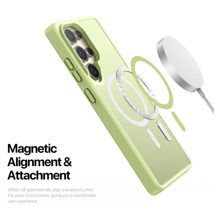 Bild 6, DUX DUCIS DUX DUCIS Galaxy S25 Ultra Skal MagSafe Yind Series Lime - Teknikhallen.se