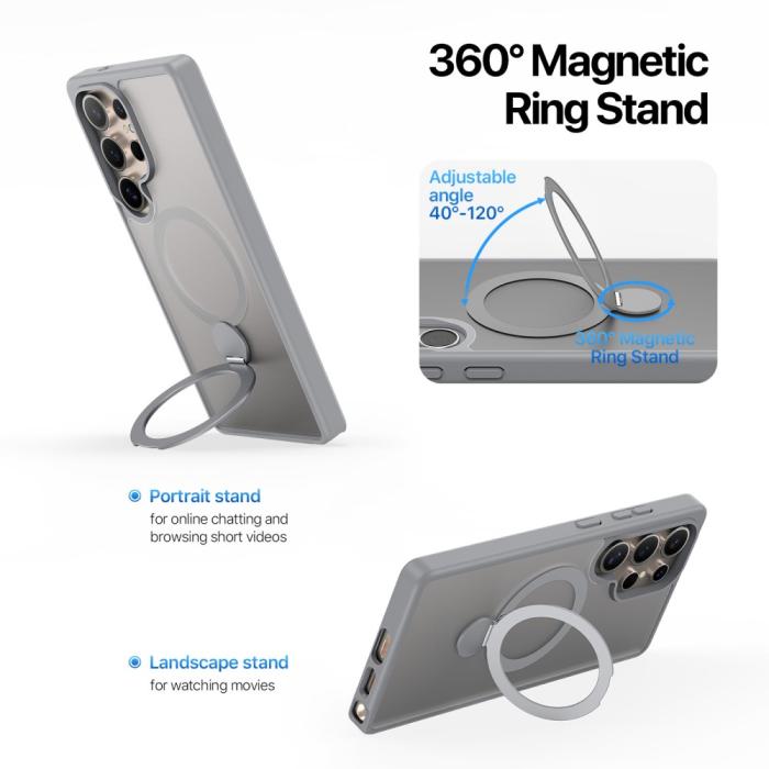 Bild 5, DUX DUCIS DUX DUCIS Galaxy S25 Ultra Skal MagSafe Kickstand Yind Series - Teknikhallen.se