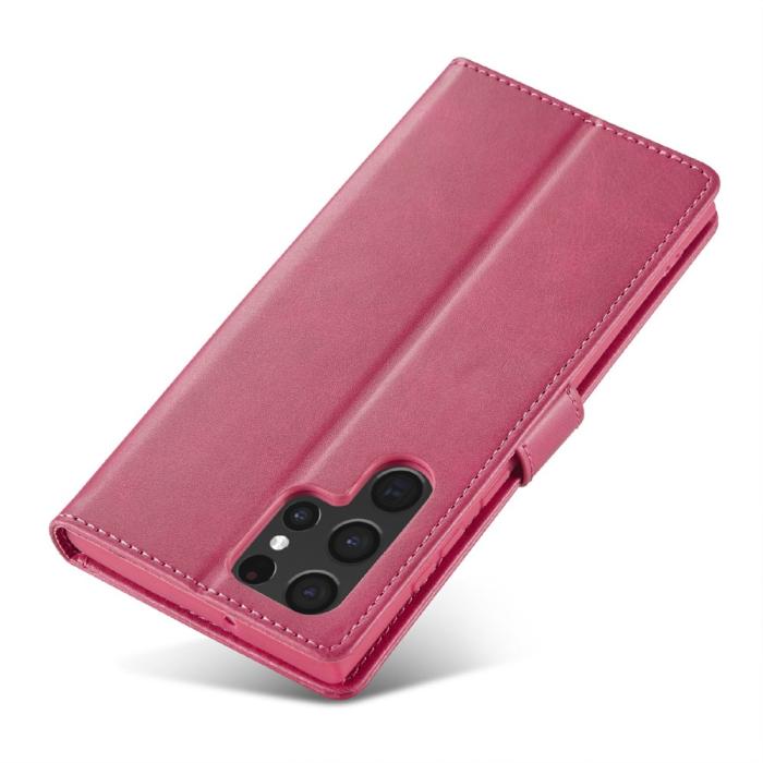 Bild 5, LC.IMEEKE LC.IMEEKE Samsung Galaxy S25 Ultra Fodral Läder Rosa/Röd - Teknikhallen.se