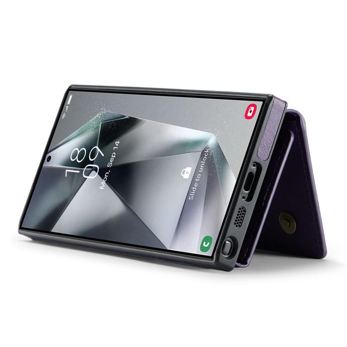 Bild 5, DG.MING DG.MING Galaxy S25 Ultra 2in1 Skal Magnetiskt Kortfack Lila - Teknikhallen.se