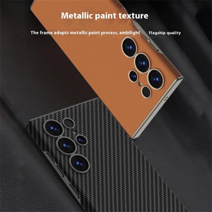Bild 2, GKK GKK Samsung Galaxy S25 Ultra Skal Skin Touch Kolfiber Textur - Teknikhallen.se