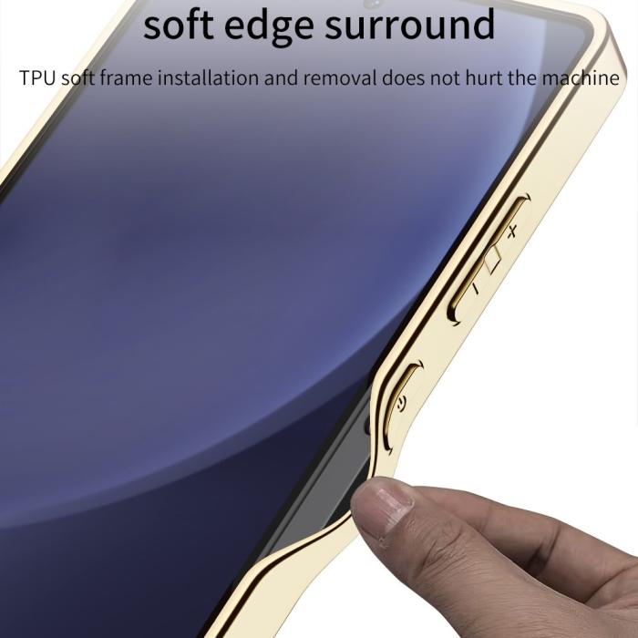 Bild 5, GKK GKK Samsung Galaxy S25 Ultra Skal Vävd Hybrid Läder Vit - Teknikhallen.se