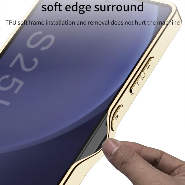 Bild 4, GKK GKK Galaxy S25 Ultra Skal Läder Hybrid Electroplate Grön - Teknikhallen.se