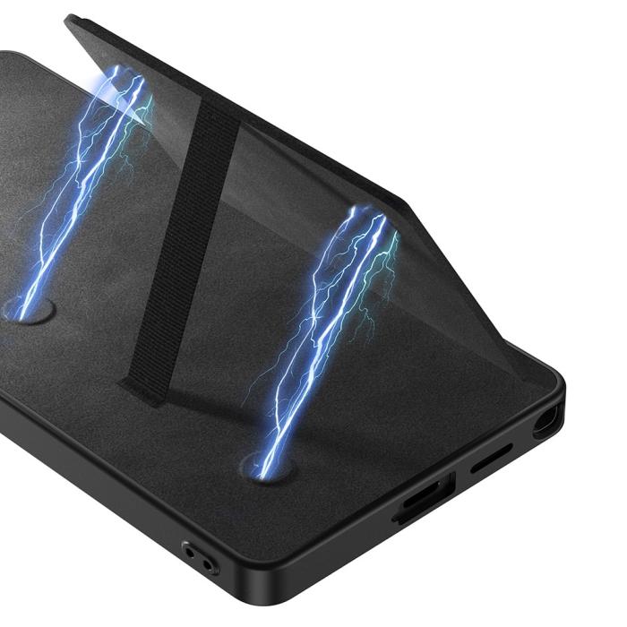 Bild 5, GKK GKK Galaxy S25 Ultra Skal Med Kortfack/Kickstand Läder Svart - Teknikhallen.se