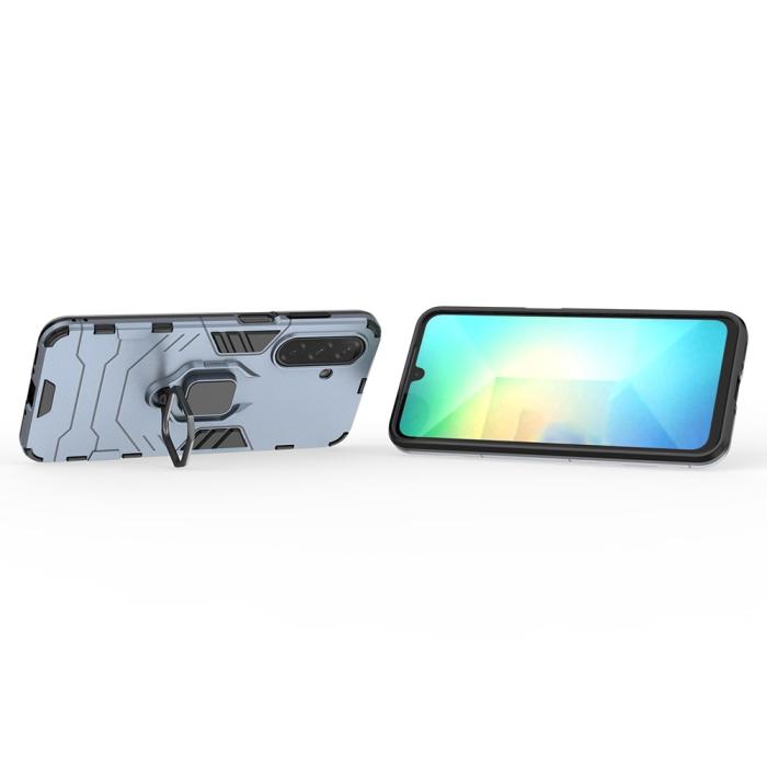 Bild 2,  Samsung Galaxy A16 / A26 5G Skal Hybrid Ring Armor Blå - Teknikhallen.se