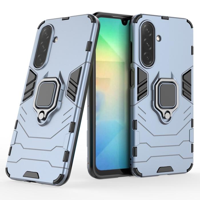 Bild 4,  Samsung Galaxy A16 / A26 5G Skal Hybrid Ring Armor Blå - Teknikhallen.se