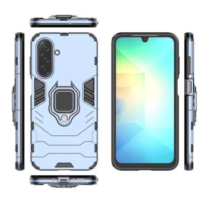 Bild 5,  Samsung Galaxy A16 / A26 5G Skal Hybrid Ring Armor Blå - Teknikhallen.se