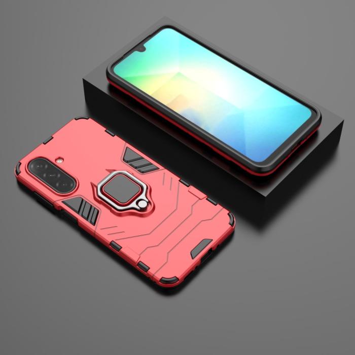 Bild 6,  Samsung Galaxy A16 / A26 5G Skal Hybrid Ring Armor Röd - Teknikhallen.se
