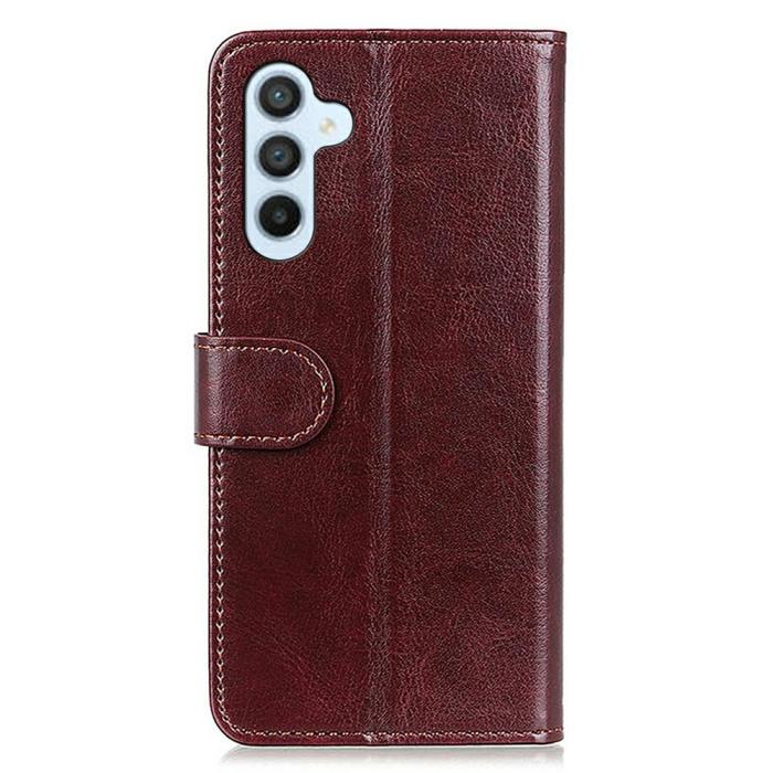 Bild 6,  Samsung Galaxy A16 / A26 5G Fodral Crazy Horse Läder Brun - Teknikhallen.se