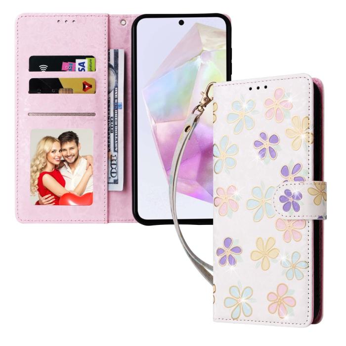 Bild 5,  Samsung Galaxy A16/A26 5G Fodral RFID Färgglada Blommor - Teknikhallen.se