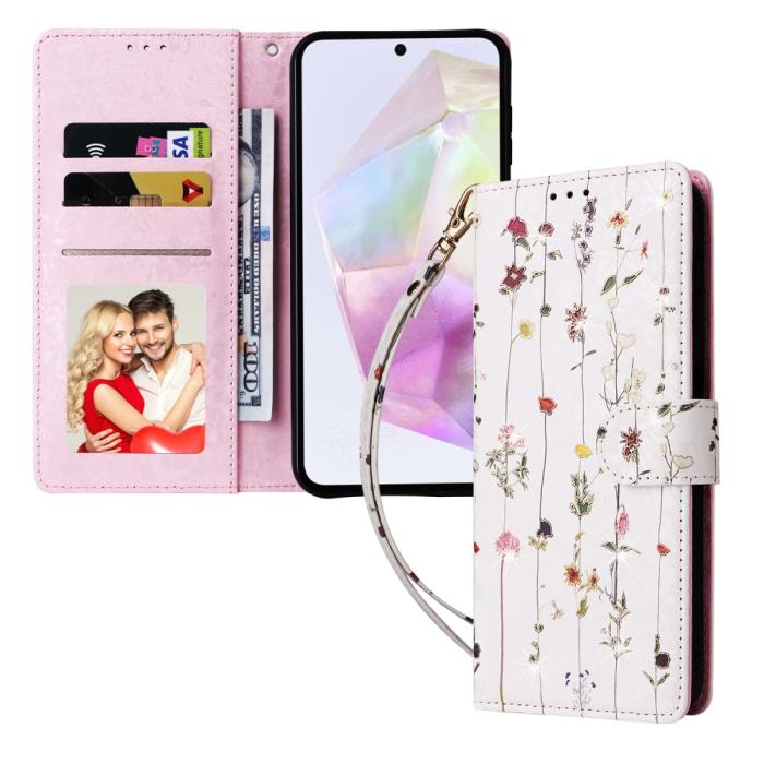Bild 5,  Samsung Galaxy A16/A26 5G Fodral RFID Små Blommor - Teknikhallen.se