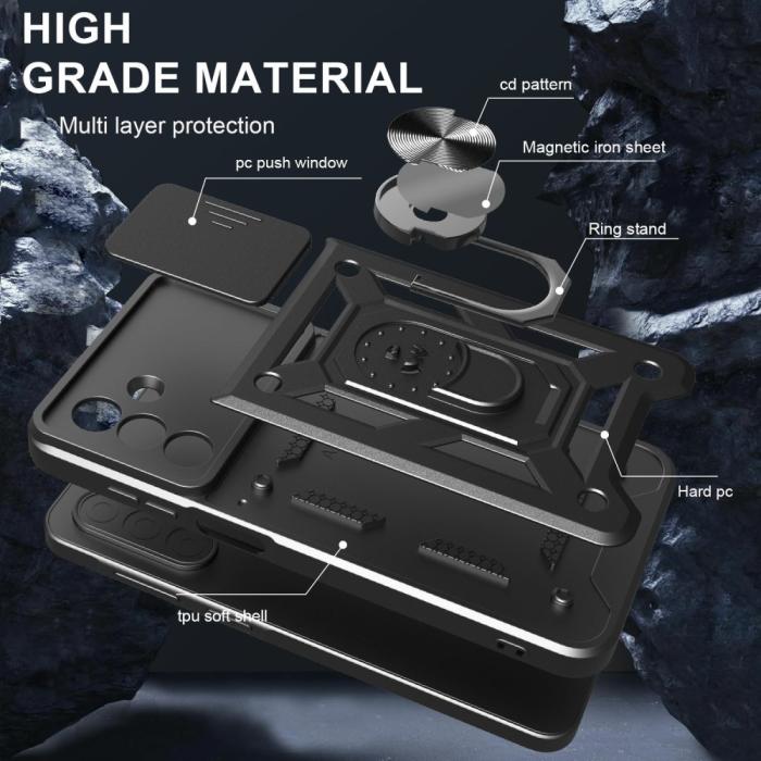 Bild 5,  Samsung Galaxy A26 5G Skal CamShield Ring Hybrid Svart - Teknikhallen.se