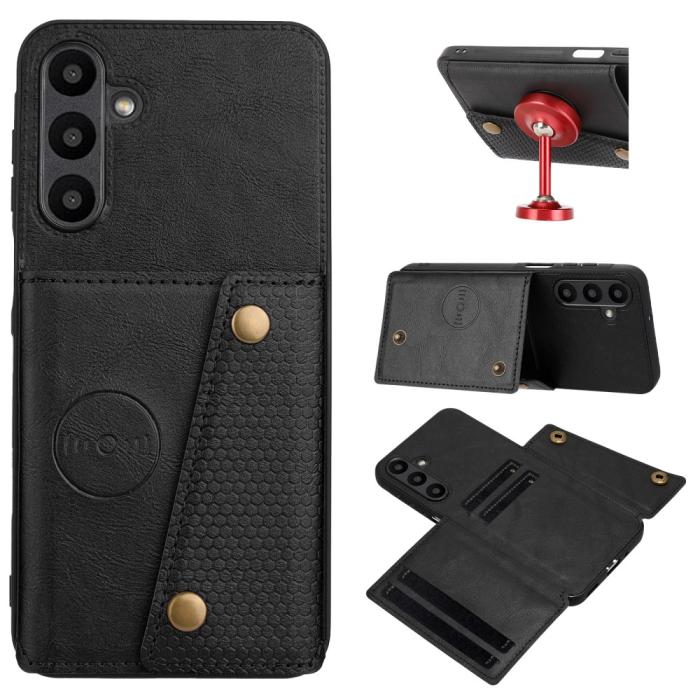 Bild 5,  Samsung Galaxy A26 5G Skal Läder Med Kortfack Och Magnet - Teknikhallen.se