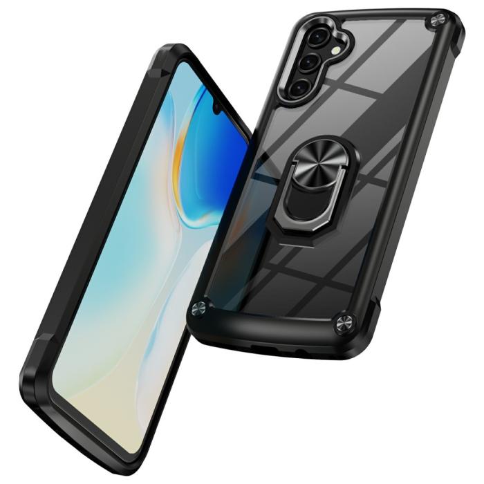 Bild 2,  Samsung Galaxy A16/A26 5G Skal Shockproof Ring Hybrid Svart - Teknikhallen.se