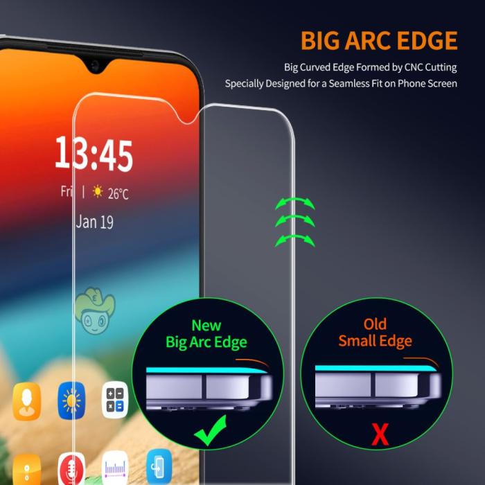 Bild 4, ENKAY ENKAY Galaxy A26 5G 2-PACK Skärmskydd Härdat Glas - Teknikhallen.se