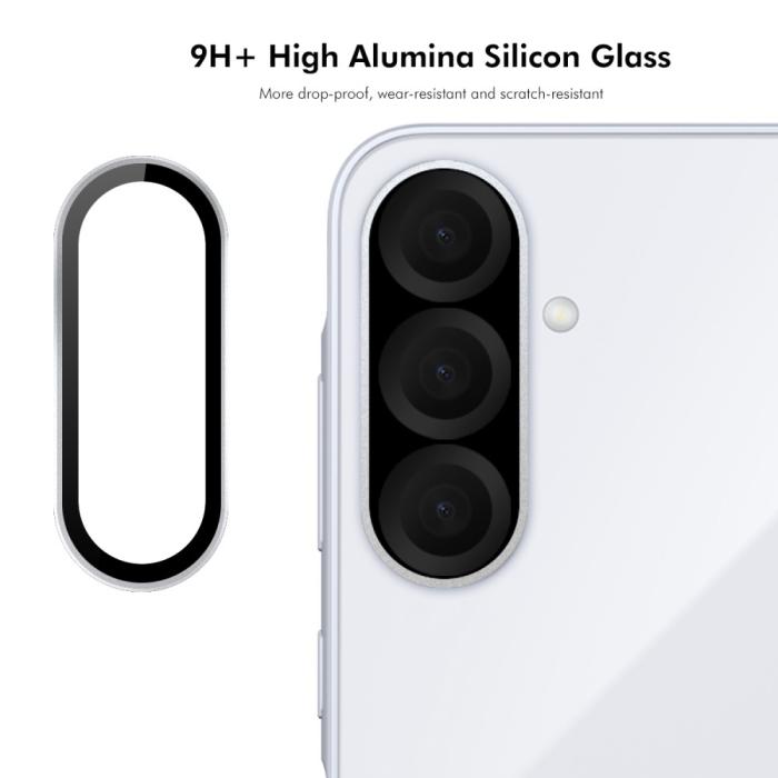 Bild 3, ENKAY ENKAY Galaxy A56 5G/A36 5G Linsskydd Härdat Glas Silver - Teknikhallen.se