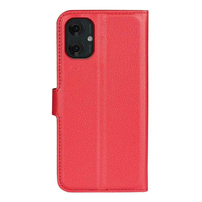 Bild 6,  Motorola Moto G55 5G Fodral Litchi Läder Röd - Teknikhallen.se