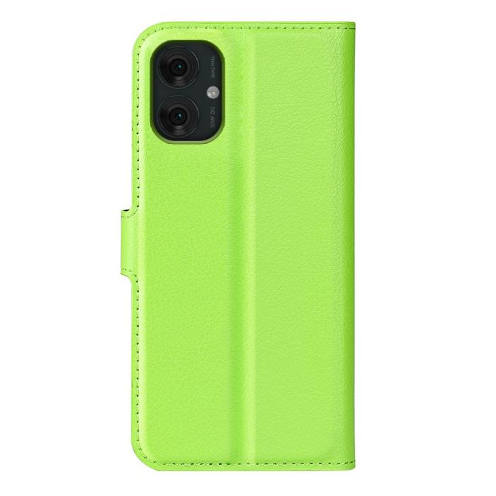 Bild 6,  Motorola Moto G55 5G Fodral Litchi Läder Grön - Teknikhallen.se