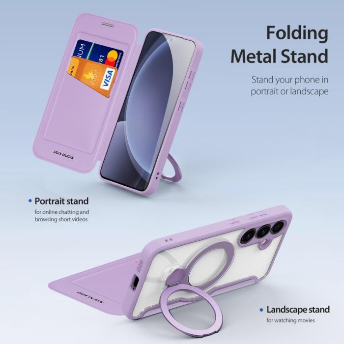 Bild 5, DUX DUCIS DUX DUCIS Galaxy S25 Plus Fodral MagSafe Skin X Pro Lila - Teknikhallen.se