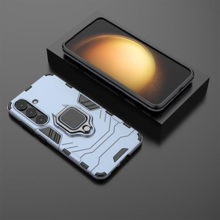 Bild 6,  Samsung Galaxy S25 Plus Skal Hybrid Armor Ring Blå - Teknikhallen.se