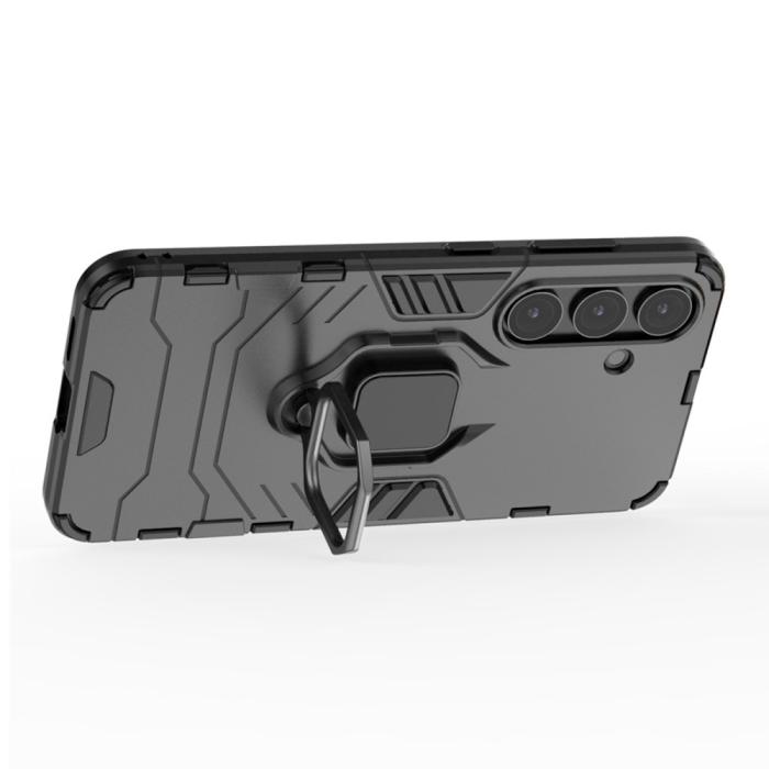 Bild 2,  Samsung Galaxy S25 Plus Skal Hybrid Armor Ring Svart - Teknikhallen.se