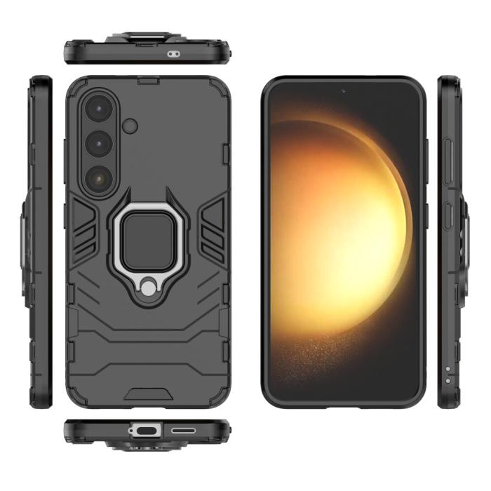Bild 5,  Samsung Galaxy S25 Plus Skal Hybrid Armor Ring Svart - Teknikhallen.se
