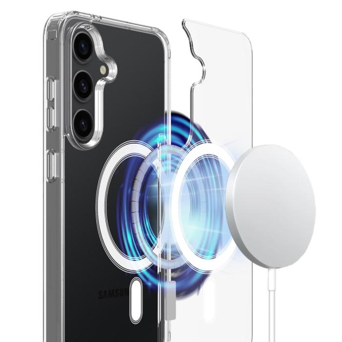 Bild 2,  Samsung Galaxy S25 Plus Skal MagSafe TPU / Akryl Transparent - Teknikhallen.se