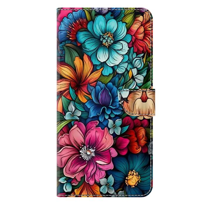 Bild 5,  Motorola Moto G55 5G Fodral Läder Blommor - Teknikhallen.se