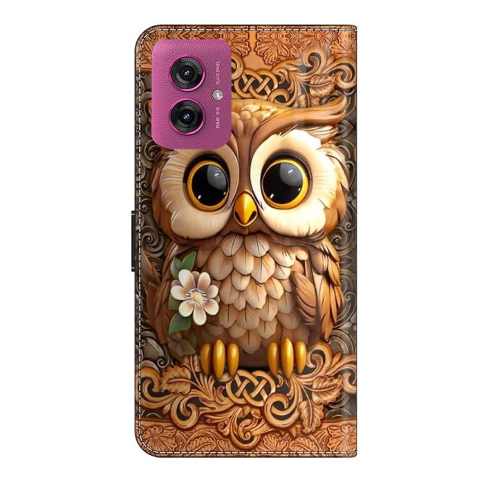 Bild 6,  Motorola Moto G55 5G Fodral Läder Uggla - Teknikhallen.se