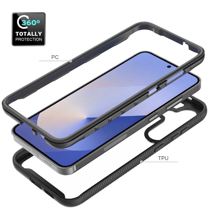 Bild 5,  Samsung Galaxy S25 Plus Skal Hybrid Shockproof Svart - Teknikhallen.se