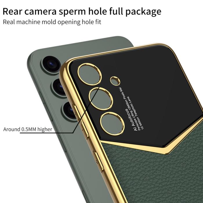 Bild 4, GKK GKK Galaxy S25 Plus Skal Läder Hybrid Electroplate Lila - Teknikhallen.se